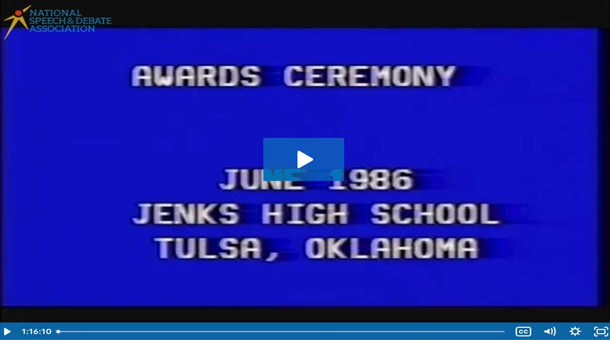 1986 Nationals Awards Ceremonies