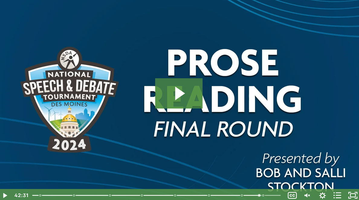 2024 Prose Final Rounds 2024 Prose Final Rounds
