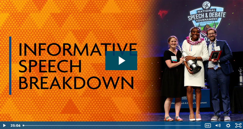 Advanced Informative Speaking Breakdown Advanced Informative Speaking Breakdown