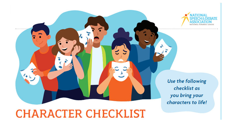 Character Checklist Character Checklist