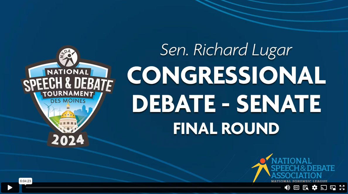 Congressional Debate Senate 2024 Congressional Debate Senate 2024