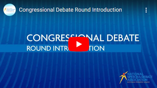Congressional Debate Round Intro Webinar Recordings