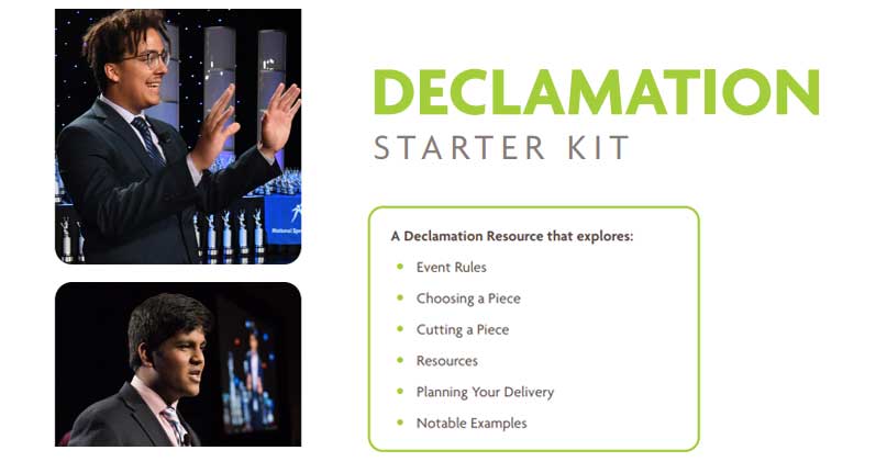 Declamation Starter Kit Declamation Starter Kit
