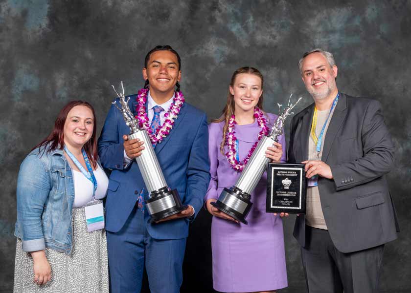 Dariel Herrera and Claire Lewandowski from Plymouth High School, IN<br />
