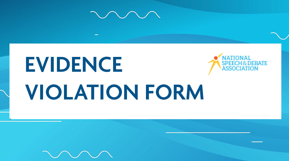Evidence Violation Form Evidence Violation Form
