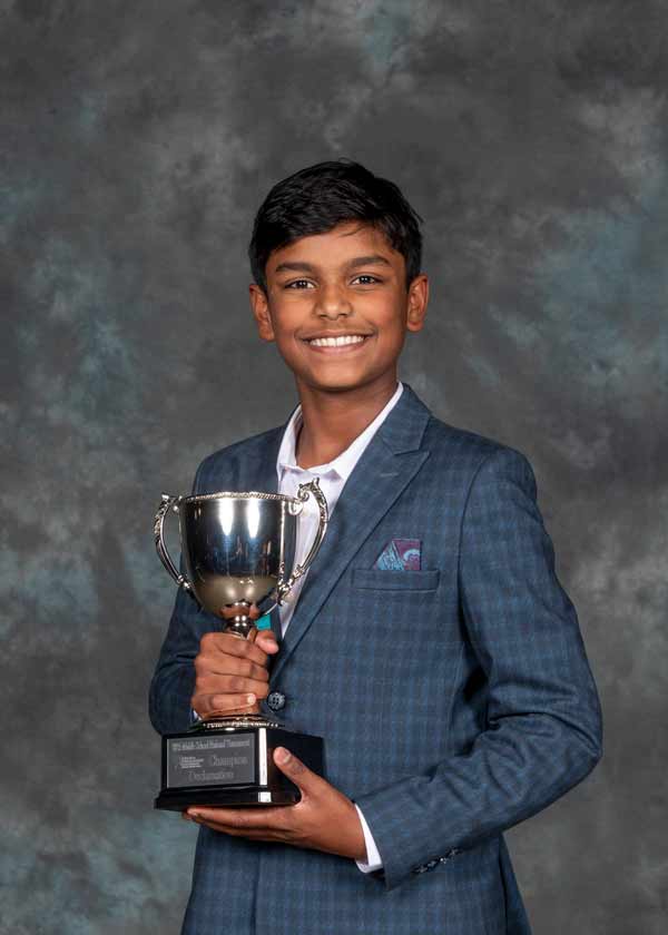 Nishan Jacob from Brownell Talbot Middle School, NE<br />
