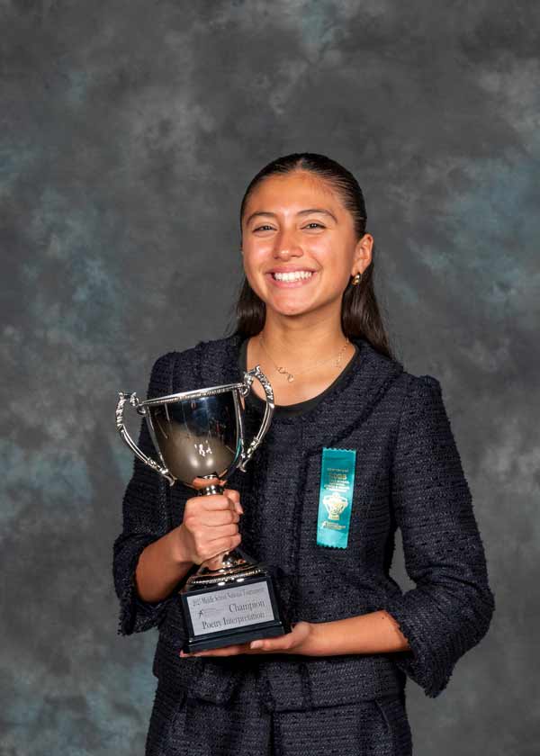 Bailey Palencia from Cedarlane Academy, CA<br />
