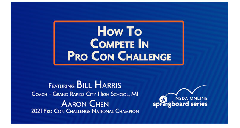 How to Compete in Pro Con Challenge How to Compete in Pro Con Challenge