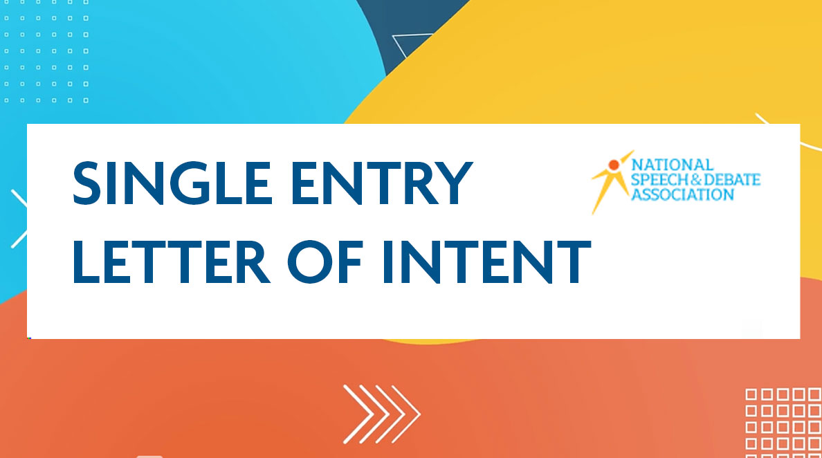 Sinlge Entry Letter of Intent Sinlge Entry Letter of Intent