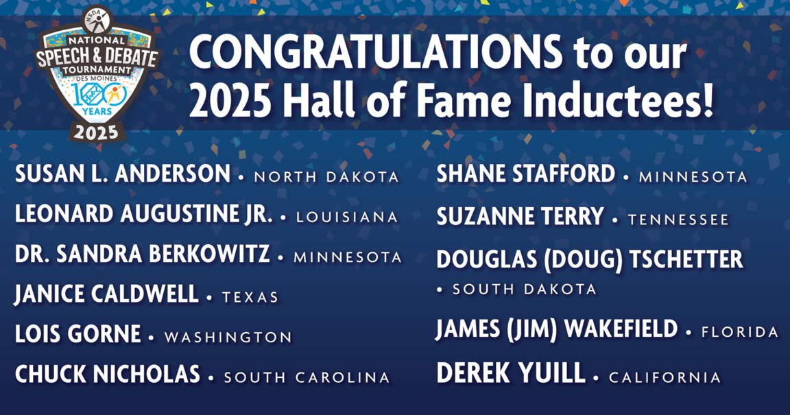 Congratulations to our 2025 Hall of Fame Inductees!