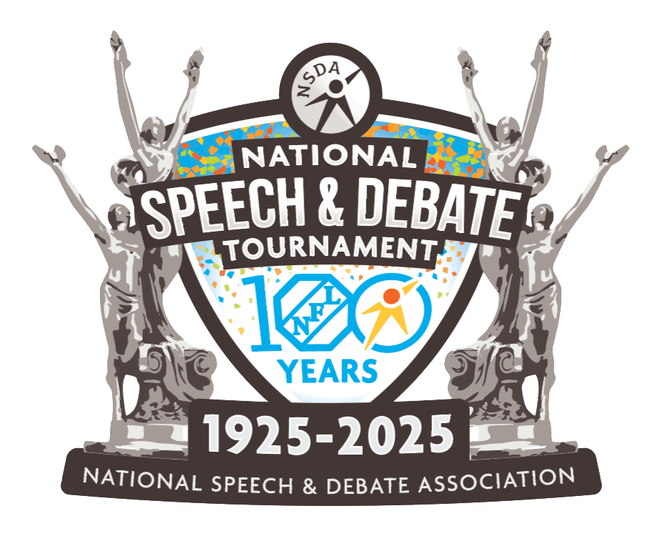 National Speech and Debate Tournament Centennial Logo